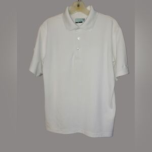 Ben Hogan Men's White Polo 3 Button Golf Shirt Size Small